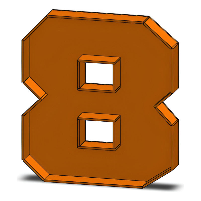 Caja De Letra 3d Abecedario Madera Mdf 3mm Centro Mesa 25cm