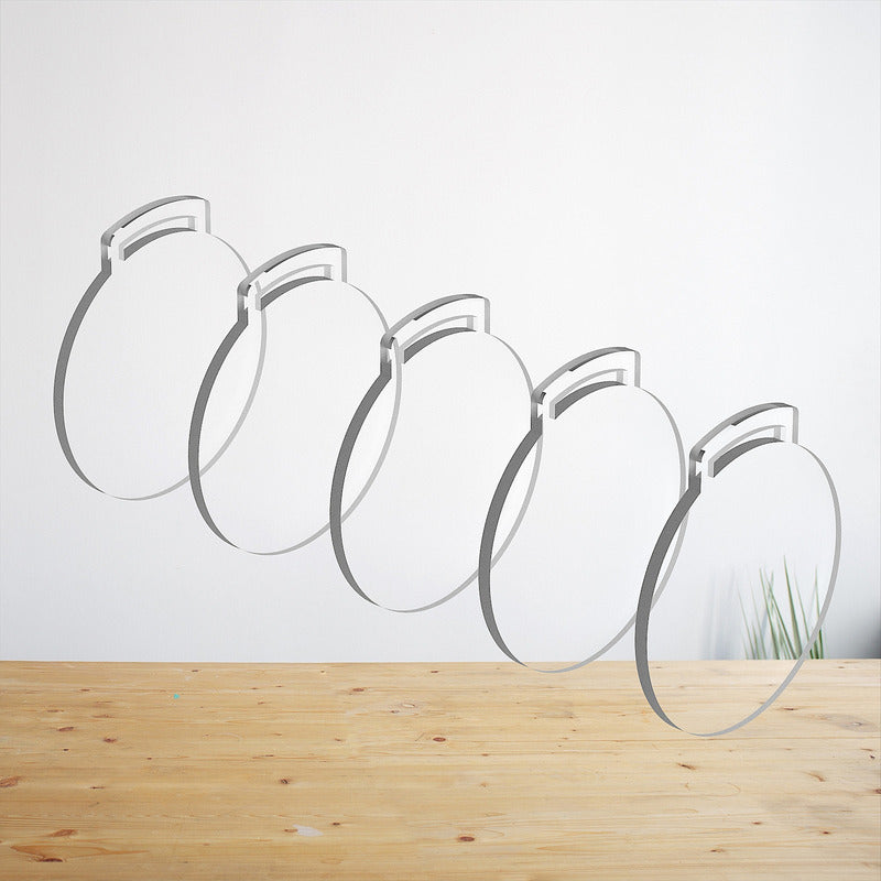 50 Medallas Acrilico Transparente 6cm 2mm Envio Gratis