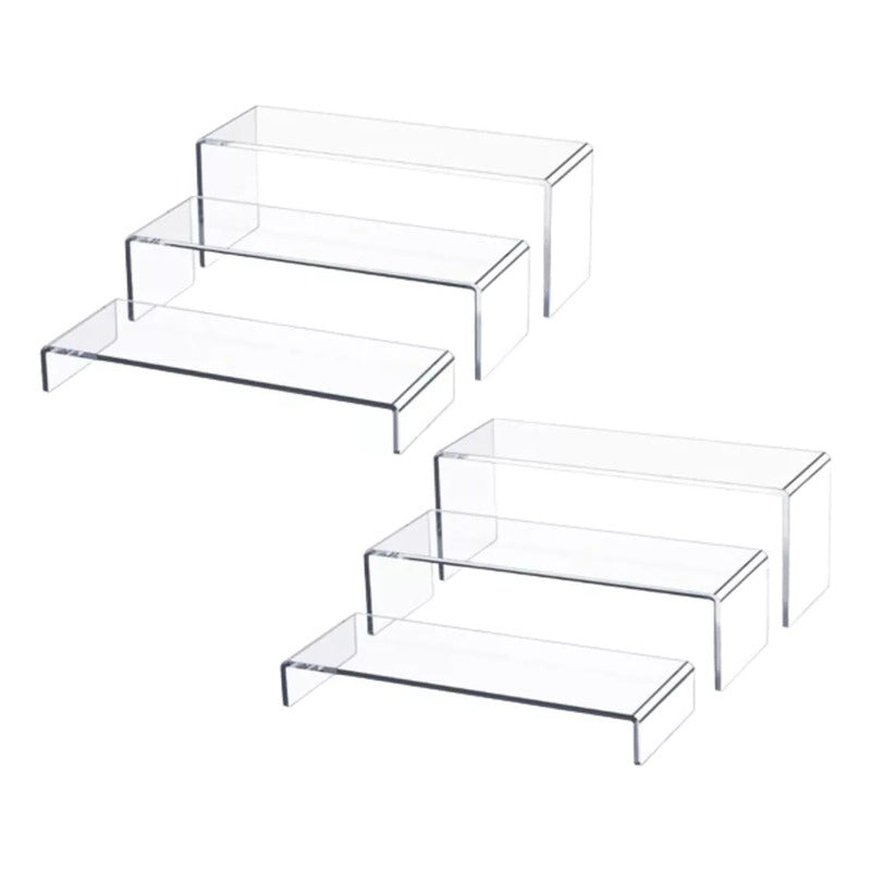 3 Elevadores O Repisas De Acrílico Tipo Anaquel