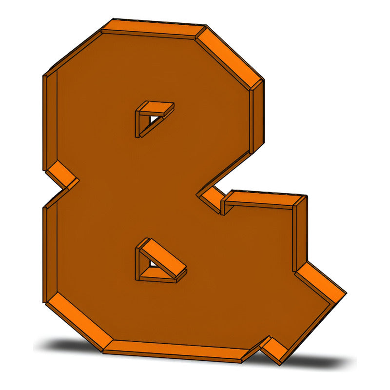 Caja De Letra 3d Abecedario Madera Mdf 3mm Centro Mesa 25cm