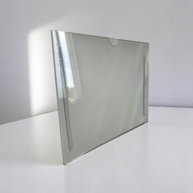 20 Protector Porta Hoja Carta Horizontal O Vertical Acrílico