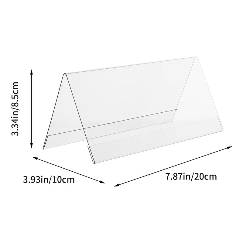 5 Soporte Precio Letrero Doble Cara Conferencias Acrilico