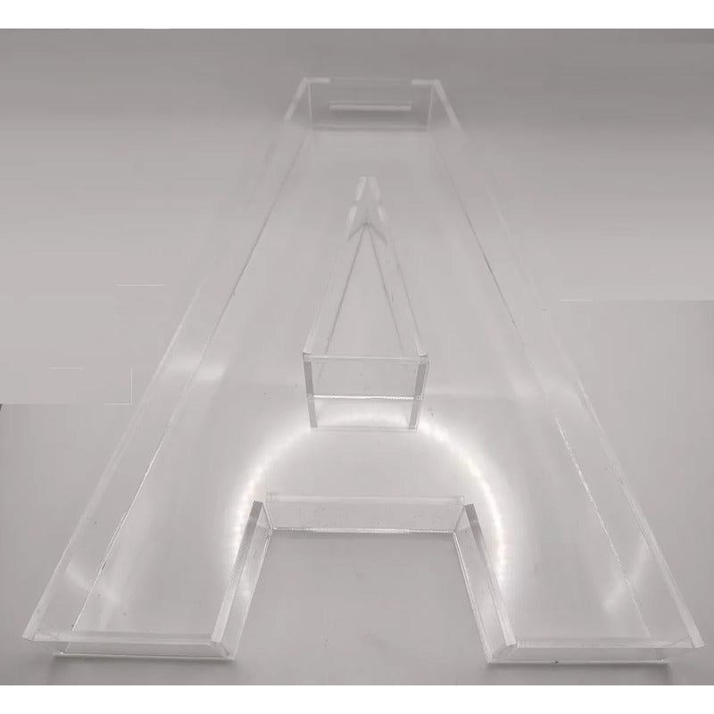 Letra Caja 3d, Abecedario, 25cm Alto Y 3mm Espesor Sin Tapa