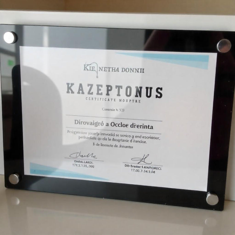 Porta Diploma O Titulo Poster En Acrílico 34x46cm Cartel One