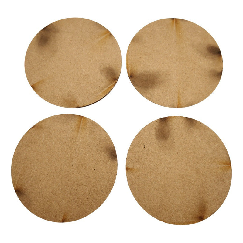 10 Circulos 10cm Lamina Mdf Decorar 4.5mm Fiesta