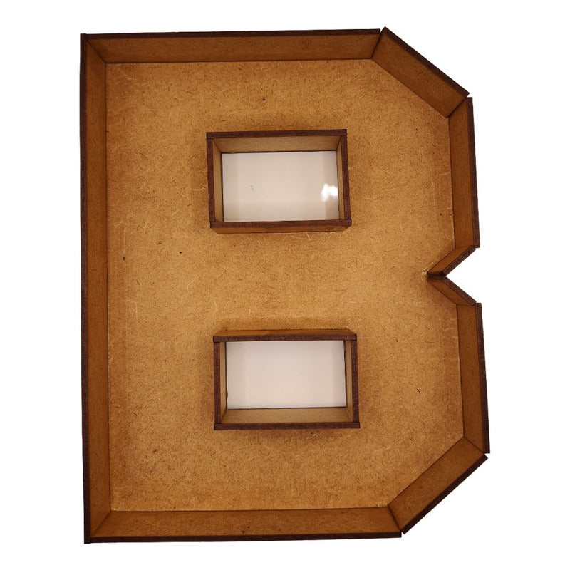 Caja De Letra 3d Abecedario Madera Mdf 3mm Centro Mesa 25cm