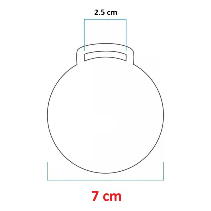 50 Medallas Acrilico Transparente 7cm 3mm Envio Gratis