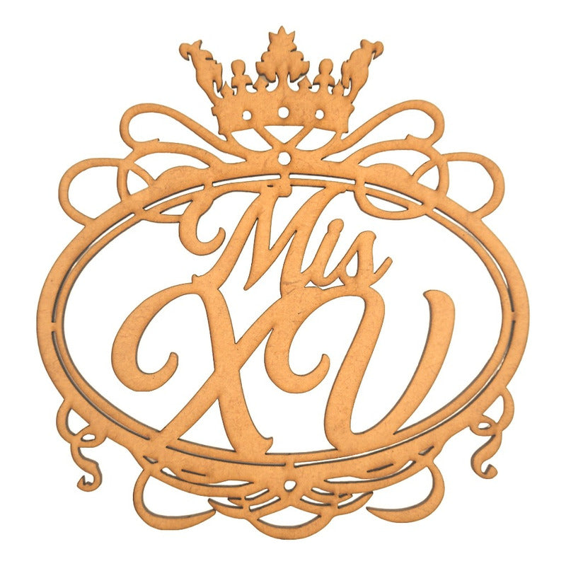 Letrero Mis Xv 60 Cm Mdf Decoracion Fiesta Quince Años