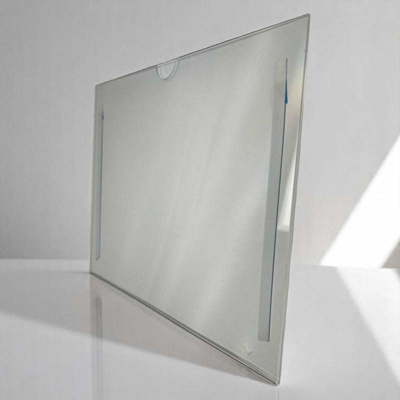 6 Protector Acrílico Porta Hoja Tamaño Carta Cinta Doblecara