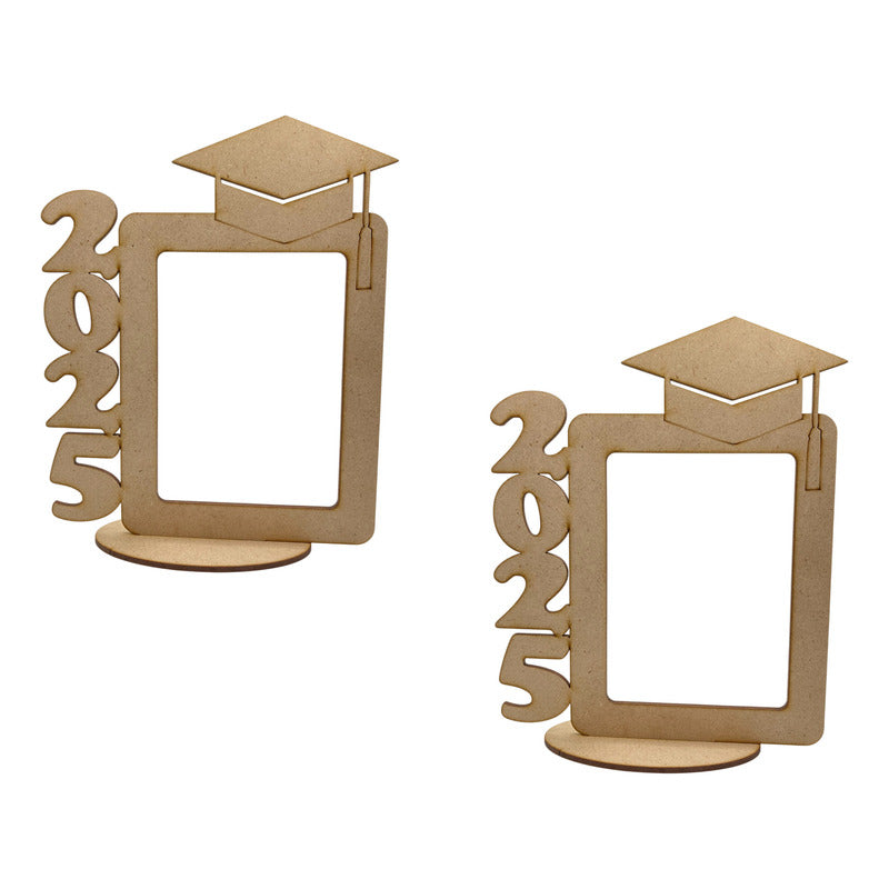 10 Portaretrato Marco Foto Graduacion Mdf 3mm Birrete