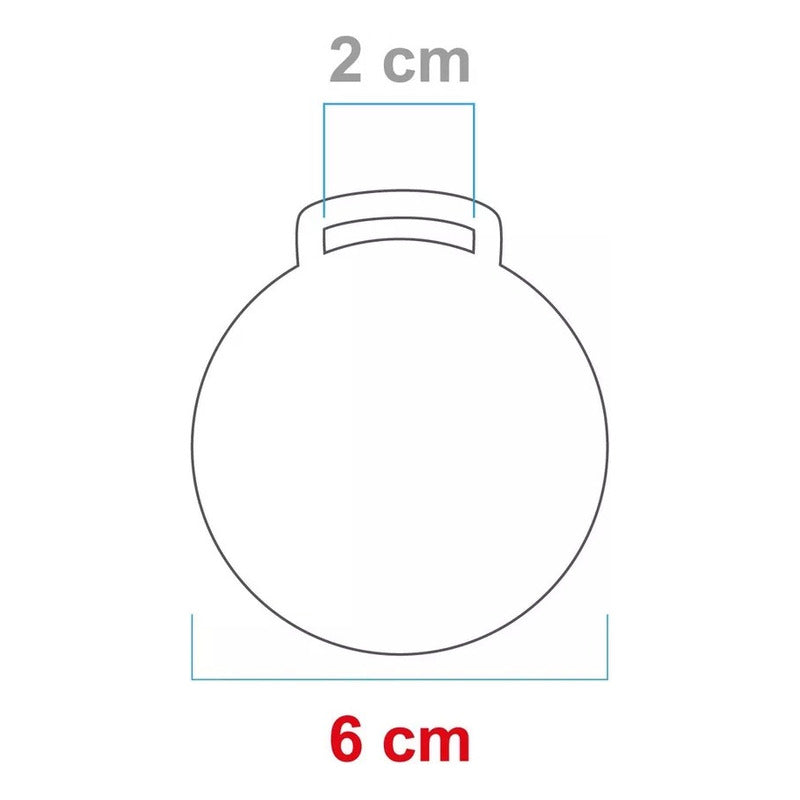Medalla Acrílico Transparente Paquete 50 Piezas 6cm De 3mm