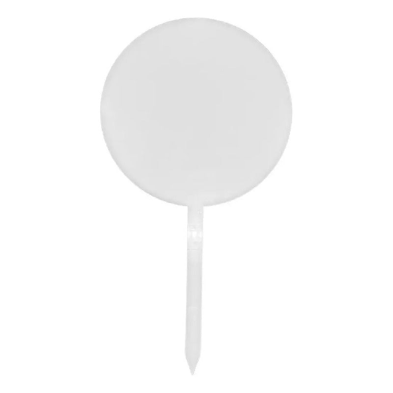10 Cake Topper 12cm Acrilico Transparente 3mm Letrero Pastel