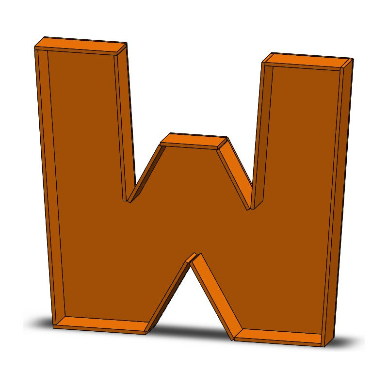 Caja De Letra 3d Abecedario Madera Mdf 3mm Centro Mesa 25cm