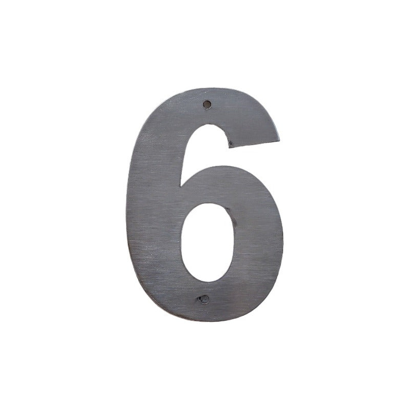 Números Residenciales Arial 12cm Inoxidable Stainless Steel