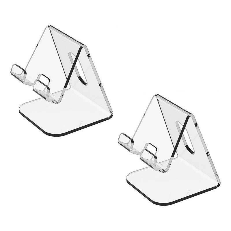 Base Soporte Escritorio Acrílico 3mm Para iPhone O Android