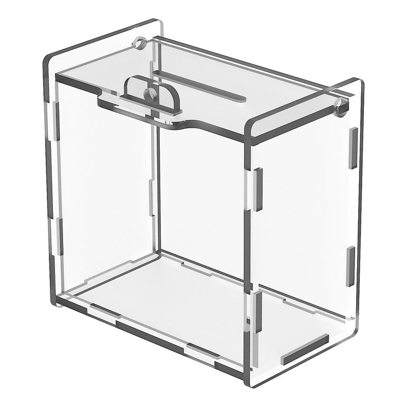 Alcancia Ahorro Propina Acrilico 3mm Caja 10x10x6cm