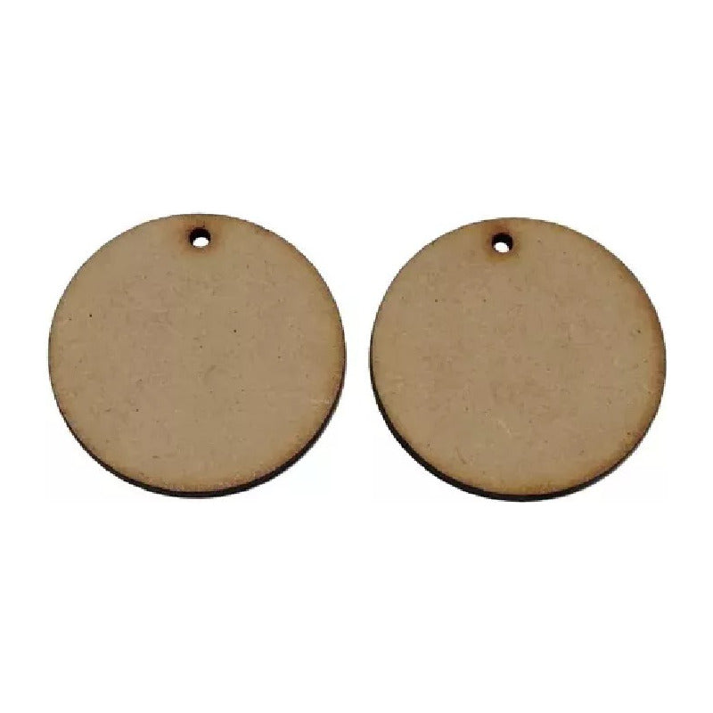 50 Circulos Llavero 5cm Mdf 3mm Recuerdo Mayoreo Fiesta