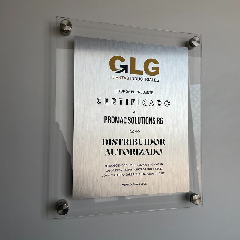 Pizarron Soporte Acrilico 3mm Exhibidor Chapetones 40x50cm