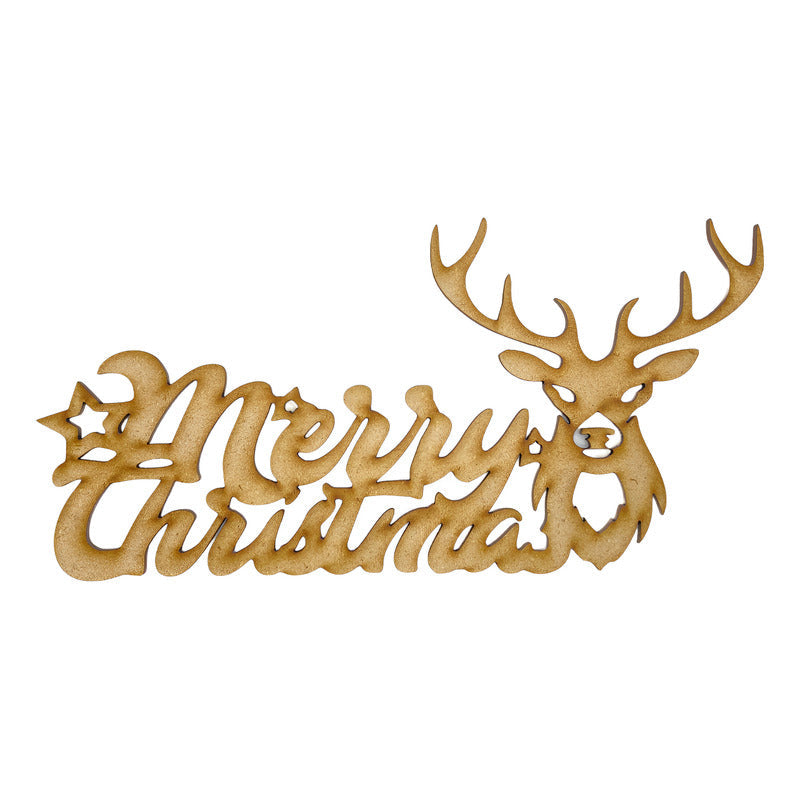 Letrero Feliz Navidad O Merry Christmas Mdf 4.5mm