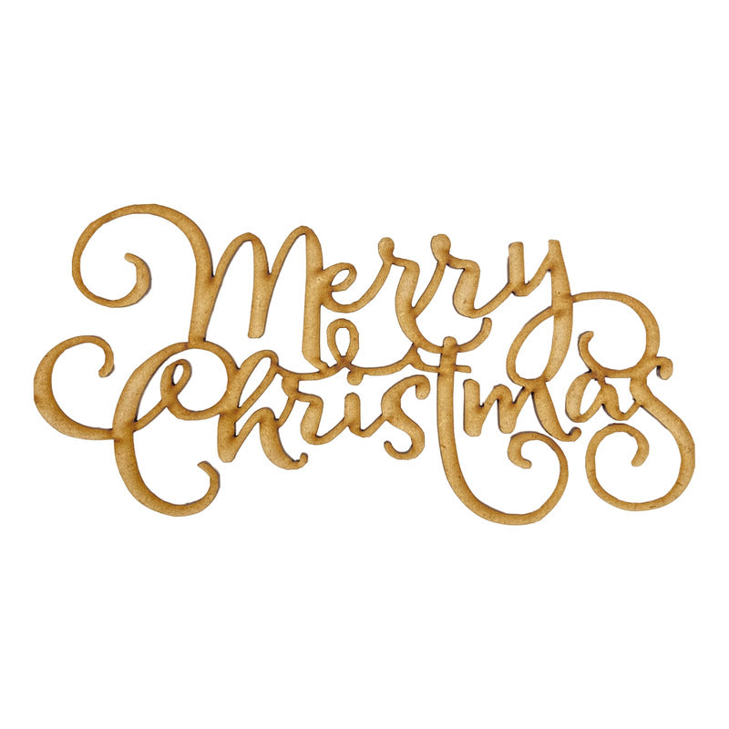 Letrero Feliz Navidad O Merry Christmas Mdf 4.5mm