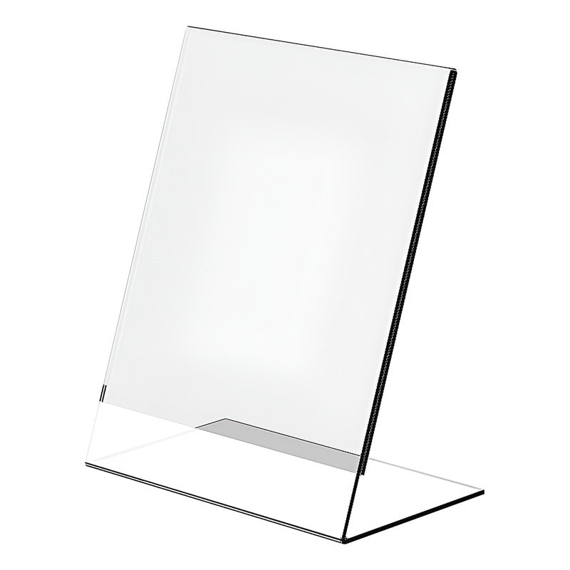 Clear vertical acrylic menu holder 3mm thick for letter size menus