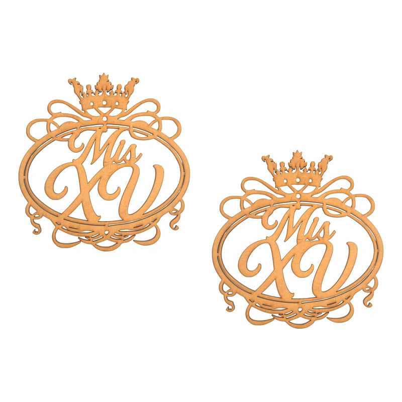 Letrero Mis Xv 60 Cm Mdf Decoracion Fiesta Quince Años