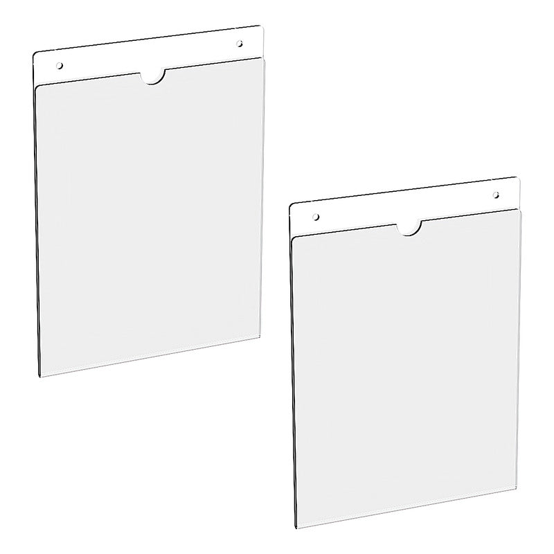5 Porta Hojas Tamaño Carta Protector Pared Acrílico 2mm