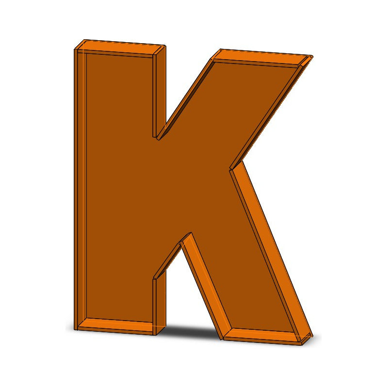 Caja De Letra 3d Abecedario Madera Mdf 3mm Centro Mesa 25cm