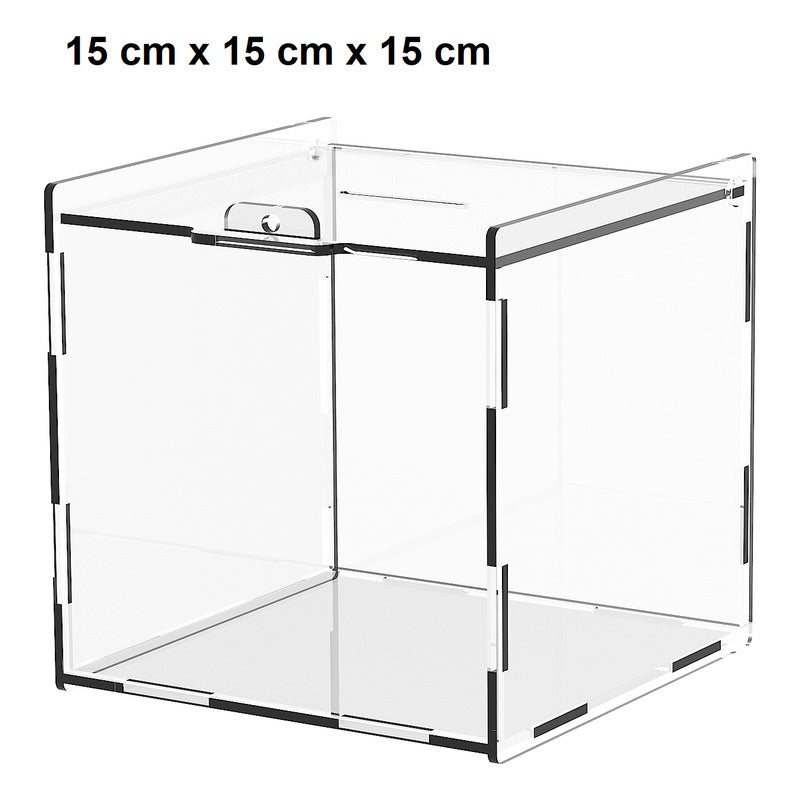 Caja Propina Grande Alcancia De Acrilico 3mm Ahorro
