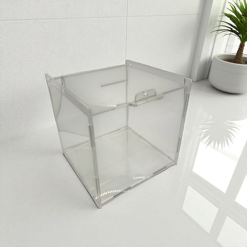 Caja Propina Grande Alcancia De Acrilico 3mm Ahorro