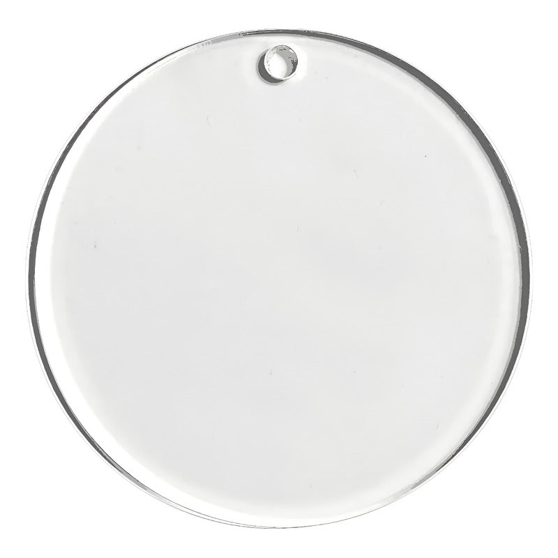 50 Circulos Acrilico 2mm Llavero 4cm Recuerdo Mayoreo Fiesta