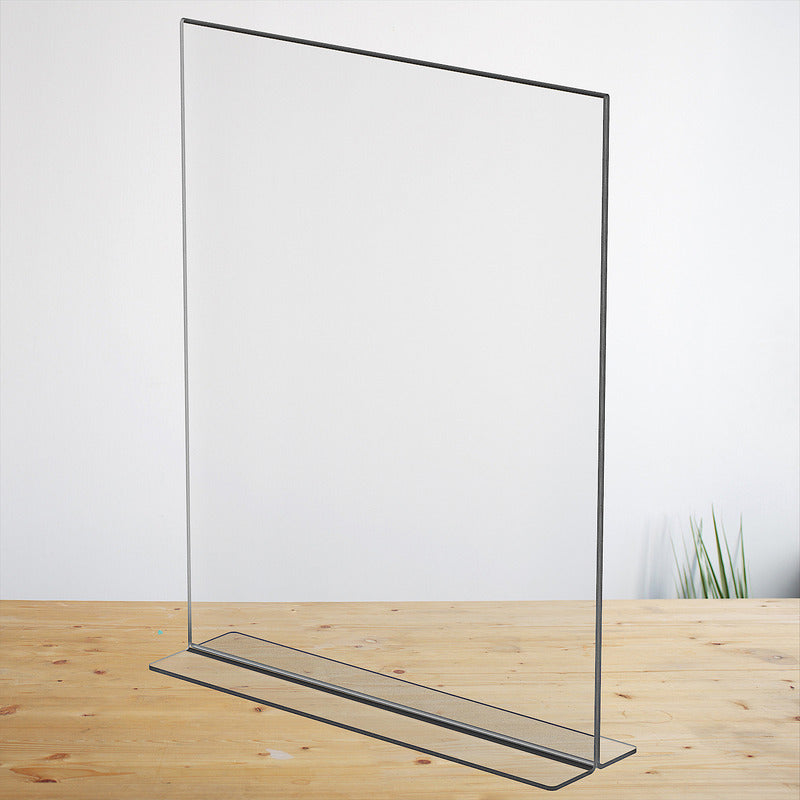 Porta Menu Letrero Acrilico Tamaño Media Carta 15x22cm 2mm