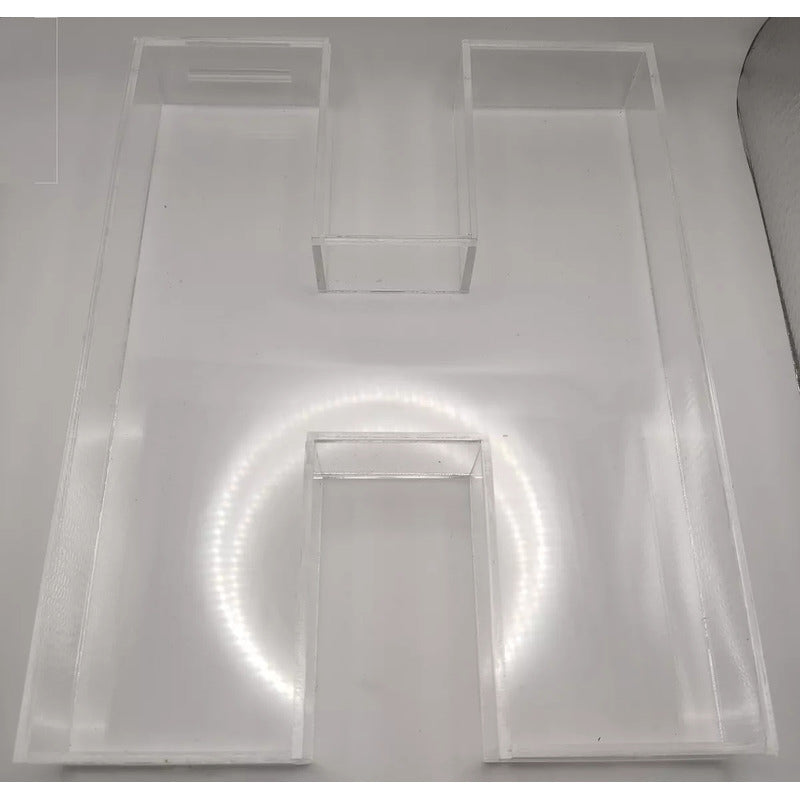 Letra Caja 3d, Abecedario, 25cm Alto Y 3mm Espesor Sin Tapa