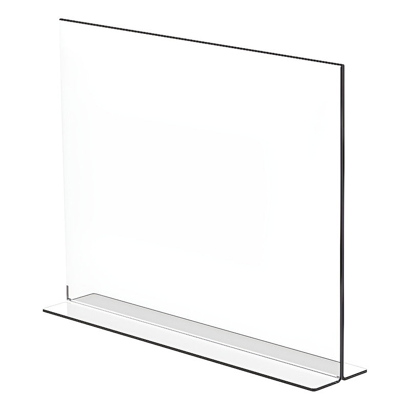 Porta Menu Letrero Acrilico Tamaño Media Carta 22x15cm 2mm