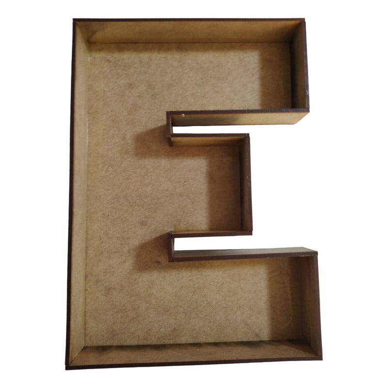 Caja De Letra 3d Abecedario Madera Mdf 3mm Centro Mesa 25cm