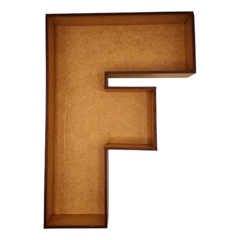 Caja De Letra 3d Abecedario Madera Mdf 3mm Centro Mesa 25cm