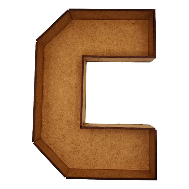 Caja De Letra 3d Abecedario Madera Mdf 3mm Centro Mesa 25cm