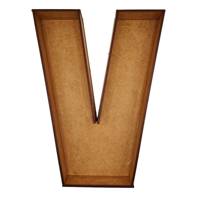 Caja De Letra 3d Abecedario Madera Mdf 3mm Centro Mesa 25cm