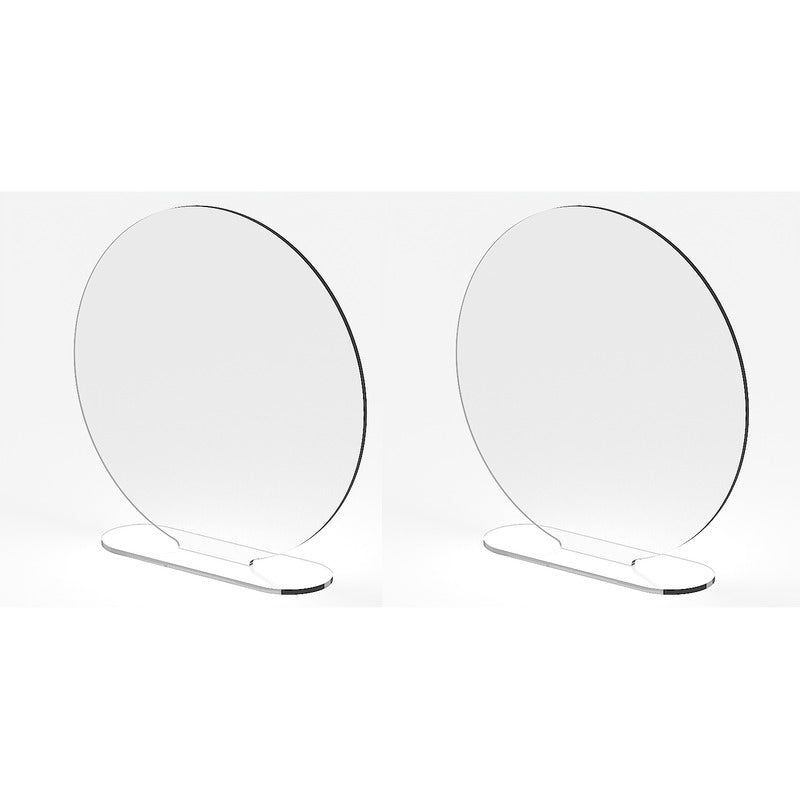 5 Circulos Con Base 20cm Decoracion Adorno Mesa Acrilico 3mm