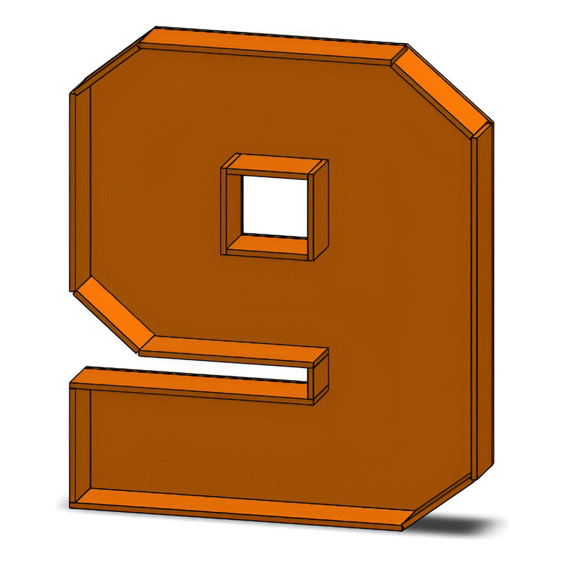 Caja De Letra 3d Abecedario Madera Mdf 3mm Centro Mesa 25cm