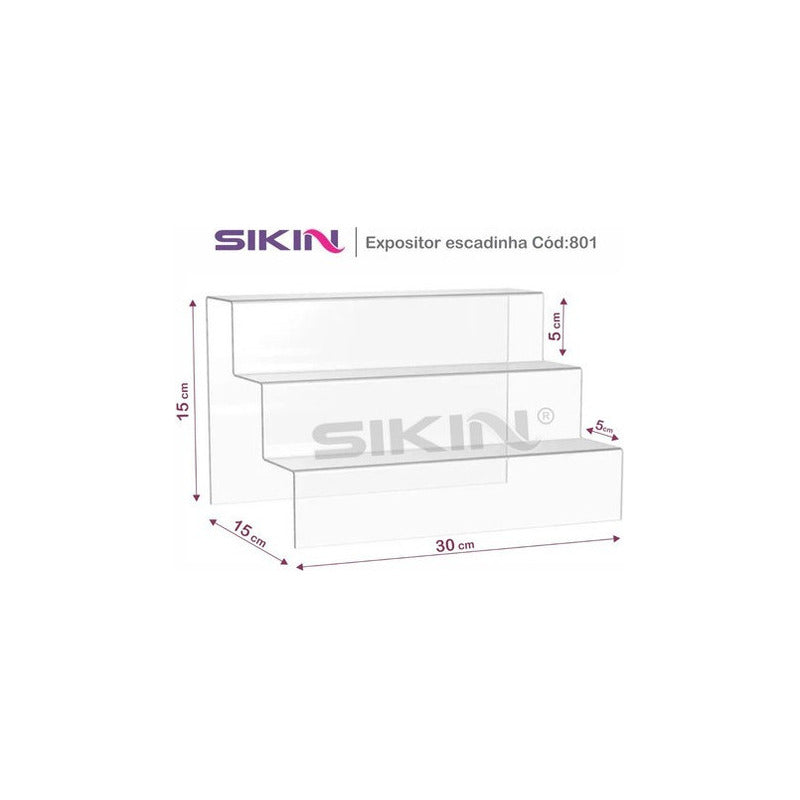 Escalera De Exhibición Transparente Para Productos Diversos