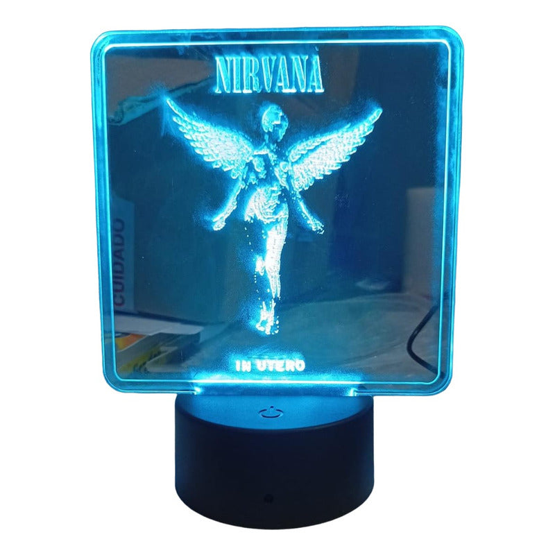 Lámpara Led Personalizada Con Nombre E Imagen