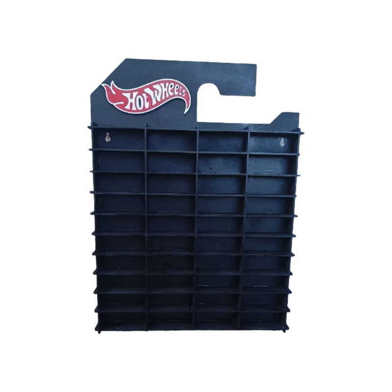Exhibidor Hot Wheels 40 Carros Mdf Coleccionador Color Negro