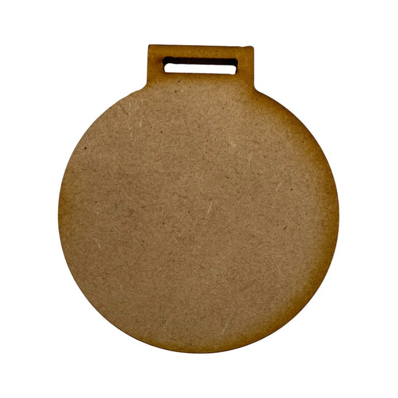 Medalla Mdf Color Natural 6 Cm 50 Piezas 3 Mm