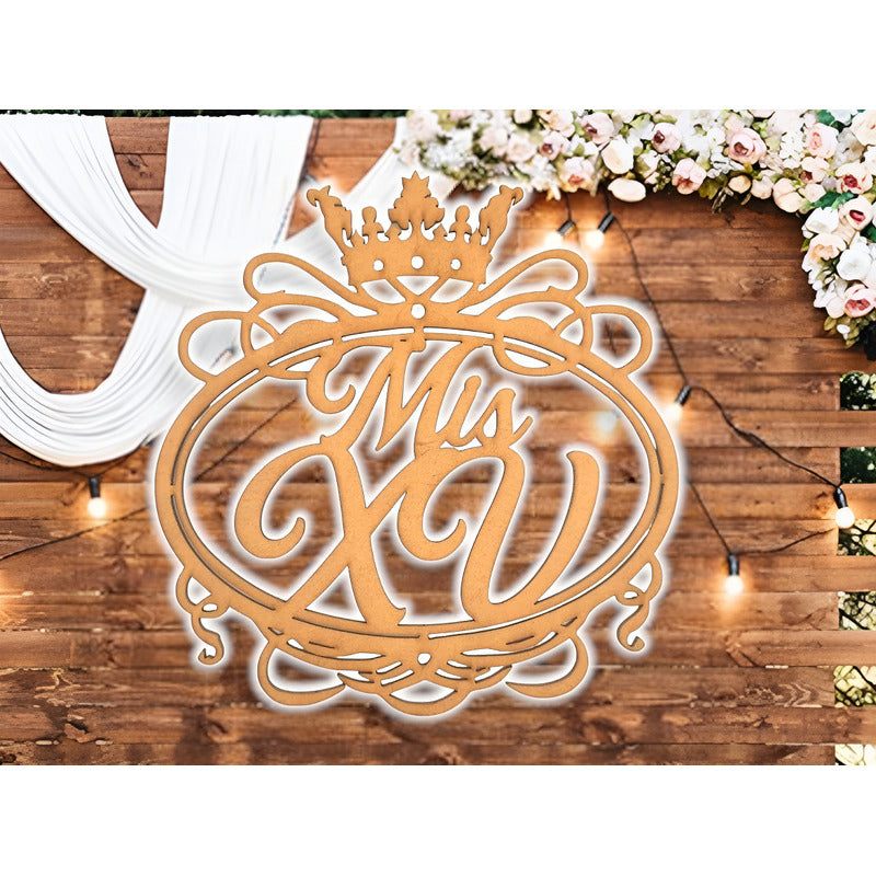 Letrero Mis Xv 60 Cm Mdf Decoracion Fiesta Quince Años