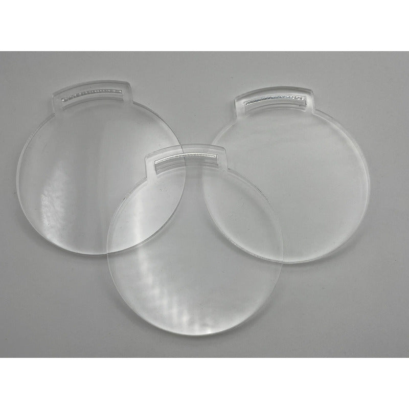 50 Medallas Acrilico Transparente 6cm 2mm Envio Gratis