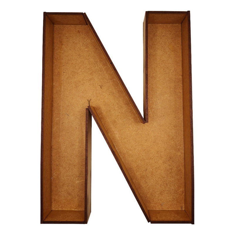 Caja De Letra 3d Abecedario Madera Mdf 3mm Centro Mesa 25cm