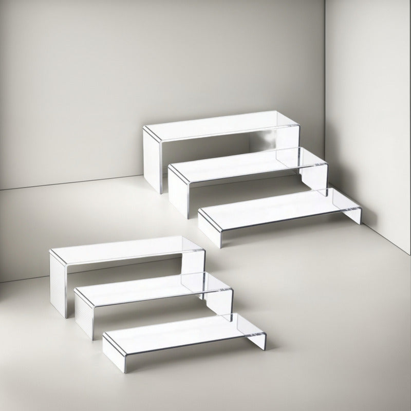 3 Elevadores O Repisas De Acrílico Tipo Anaquel