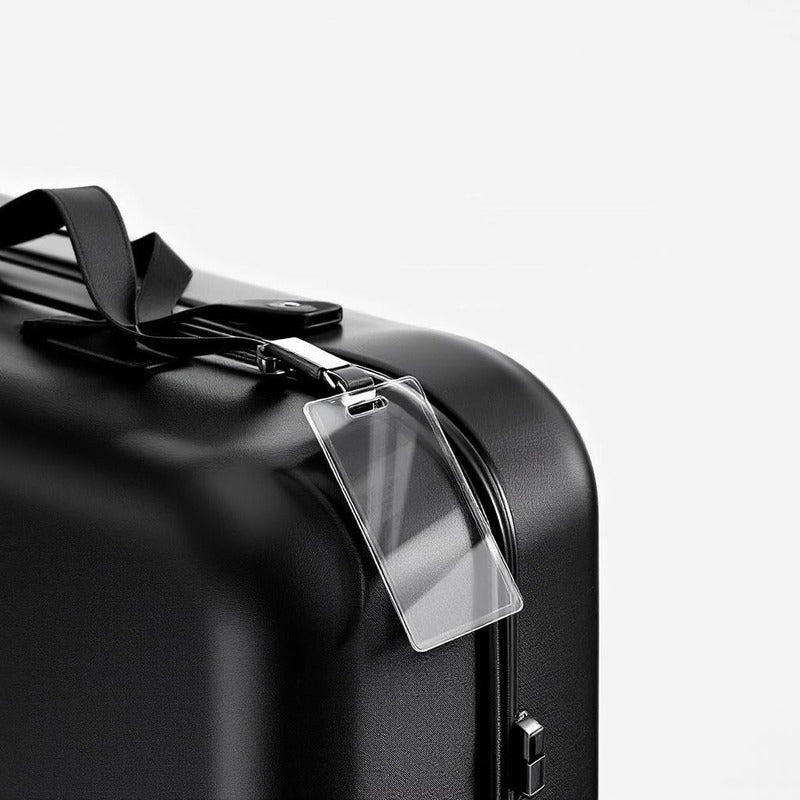 30 Tags Rectangular Acrilico Transparente 3mm 11x6cm Maletas