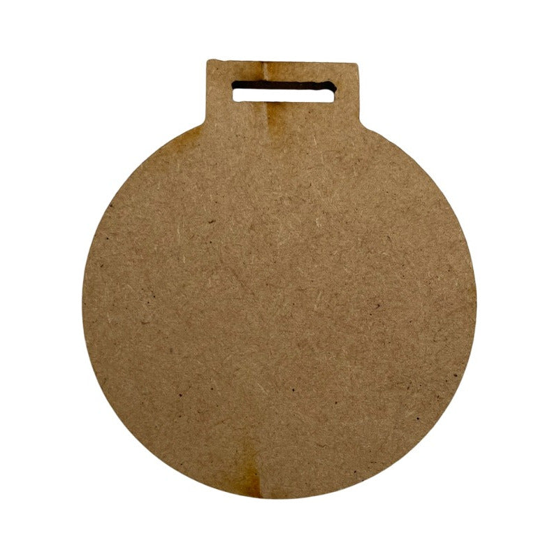 Medalla Mdf Color Natural 6 Cm 50 Piezas 3 Mm